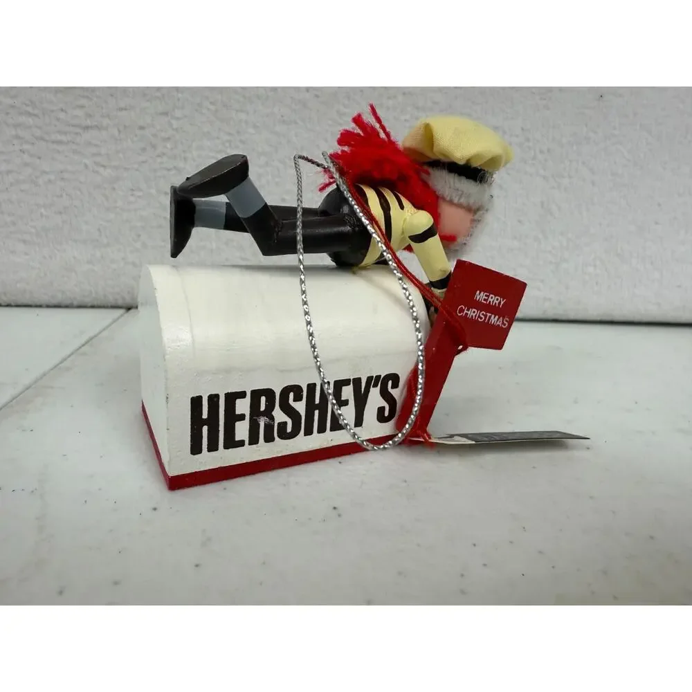 Vintage 90's‎ Hershey's Christmas ornament SANTA BAKER 0N MAILBOX Kurt Alder